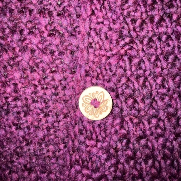 Hand Knit Merino Wool Cardigan - Picture 10 of 10